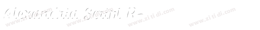 Alexandria Script R字体转换